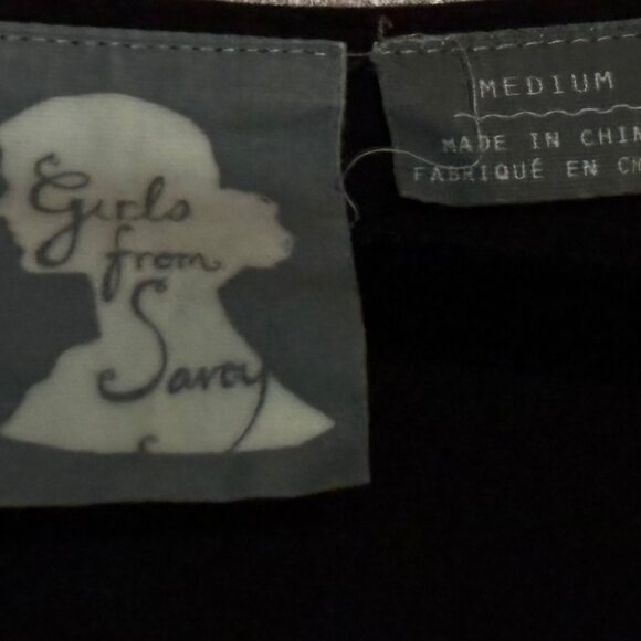 Anthropologie Girls of Savoy Black Elementary Wrap Dress Size M - Picture 7 of 8